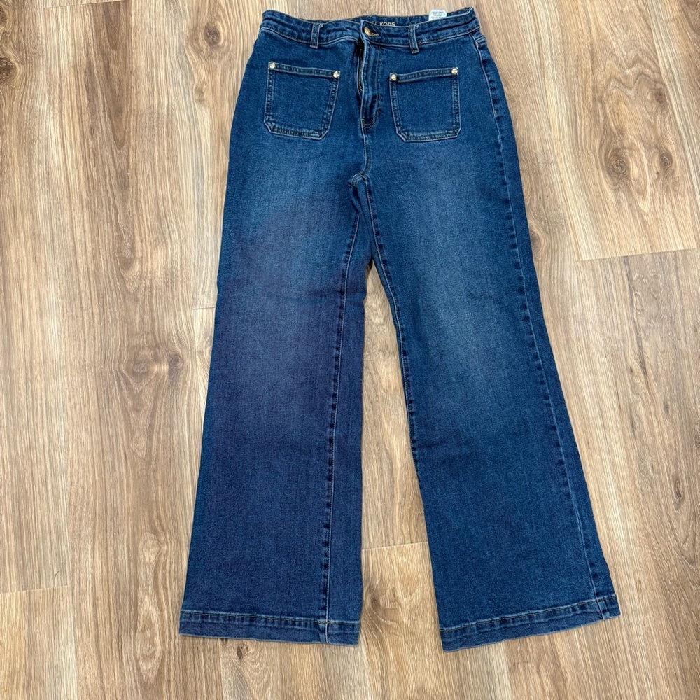 Michael Kors Dark Blue Flare Jeans